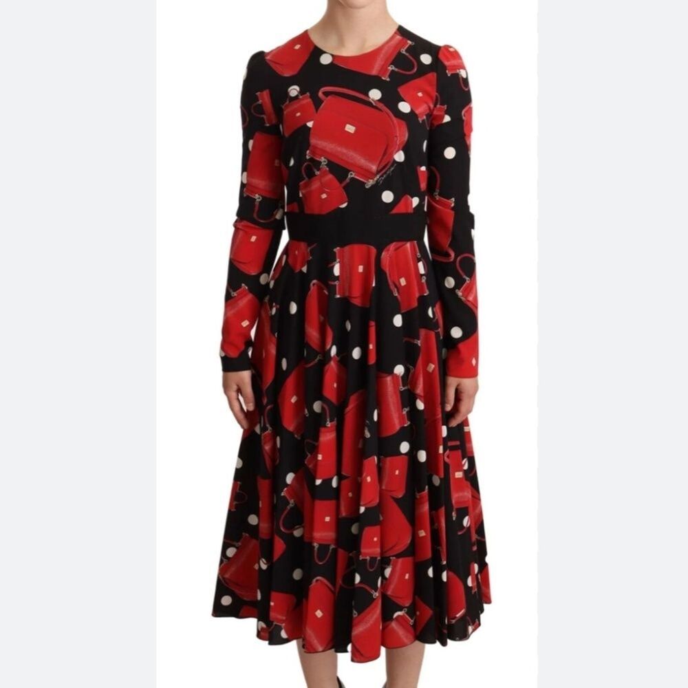 like new dolce&gabanna bag print dress
